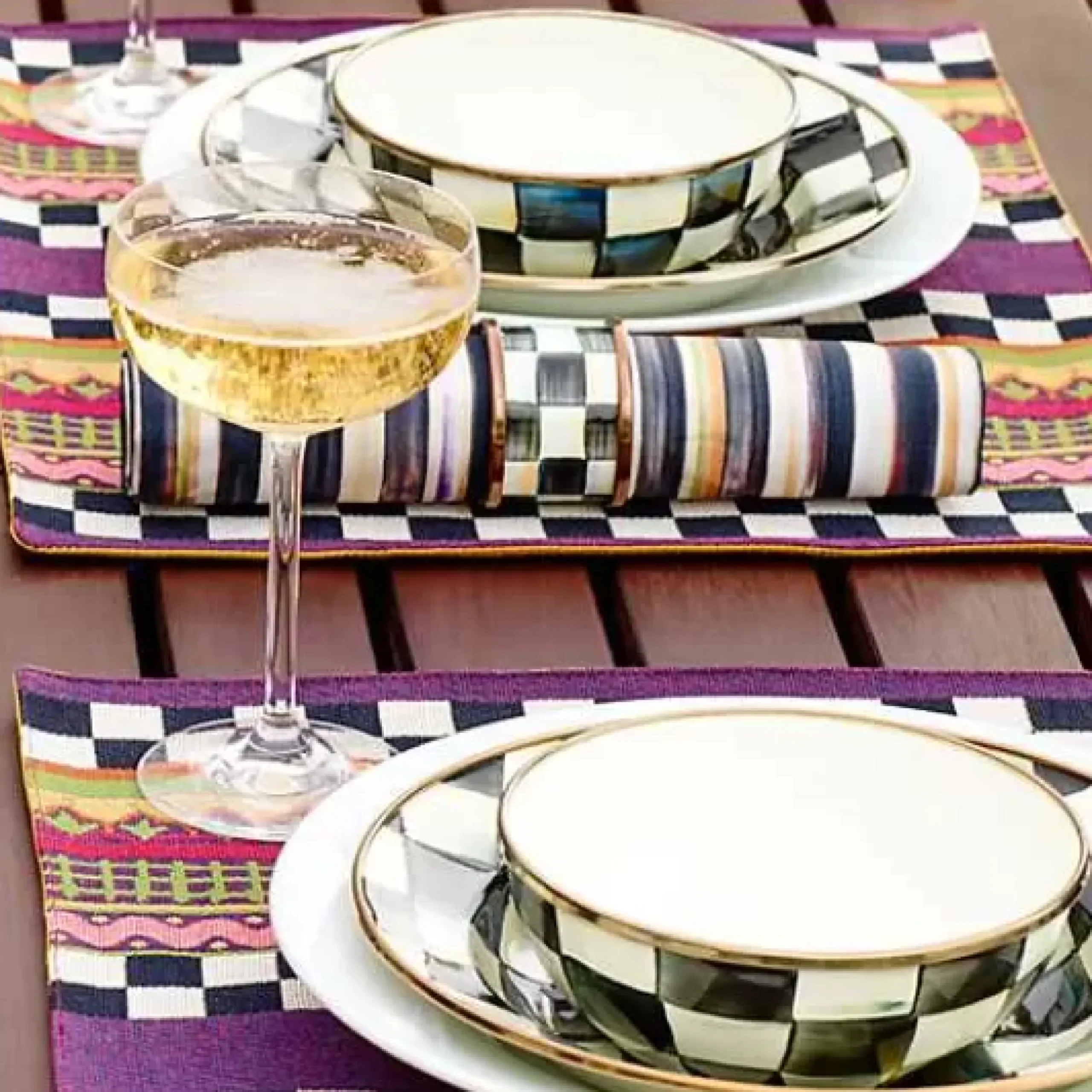 MacKenzie-Childs Courtly Check Everyday Bowl< Bar Entertaining|Dinnerware & Flatware