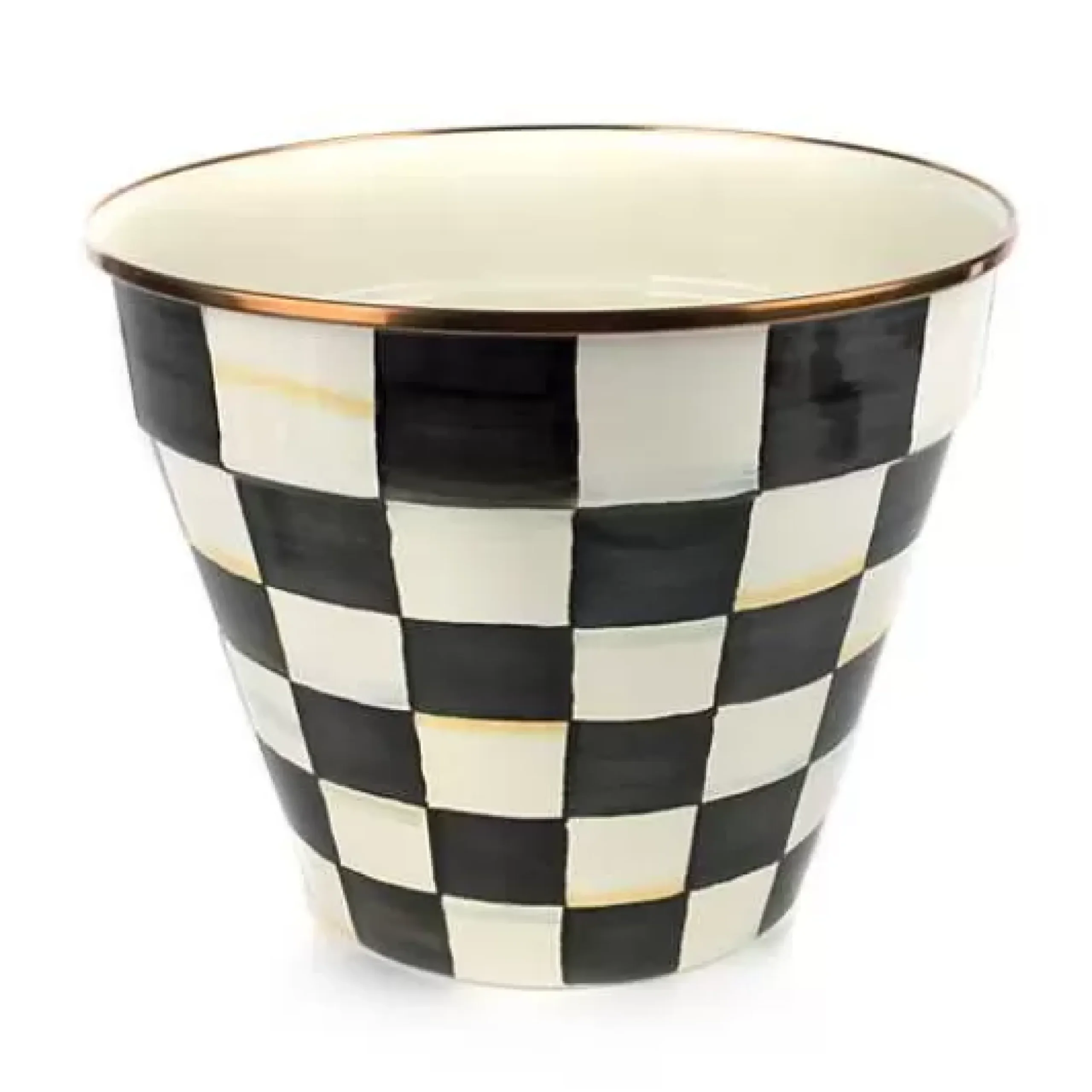MacKenzie-Childs Courtly Check Extra Large Garden Pot< Spring|Outdoor