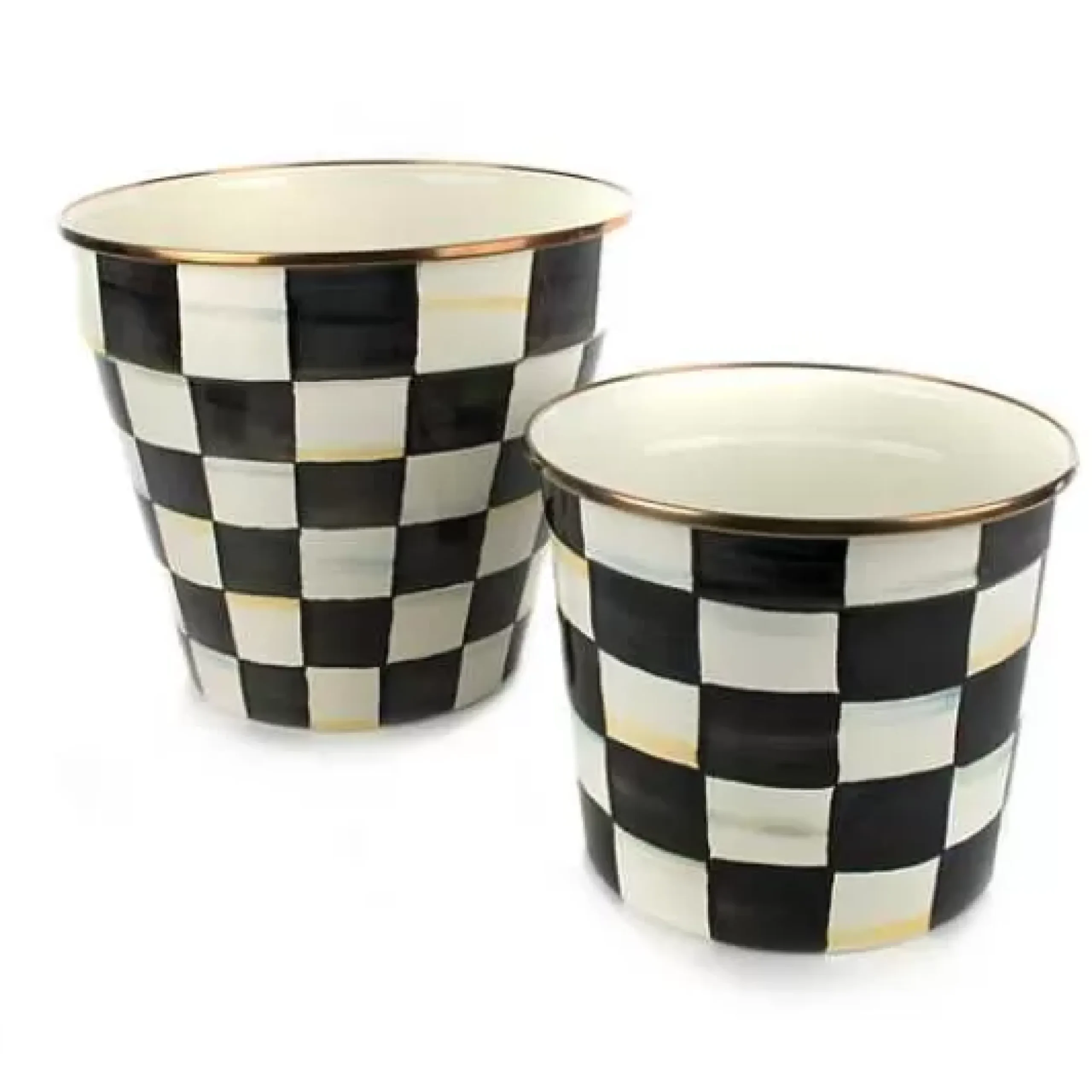MacKenzie-Childs Courtly Check Extra Large Garden Pot< Spring|Outdoor