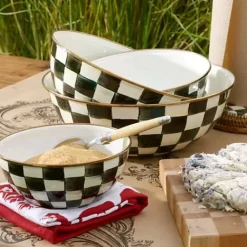 MacKenzie-Childs Courtly Check Extra Large Everyday Bowl< Serveware