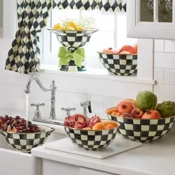 MacKenzie-Childs Courtly Check Extra Large Everyday Bowl< Serveware