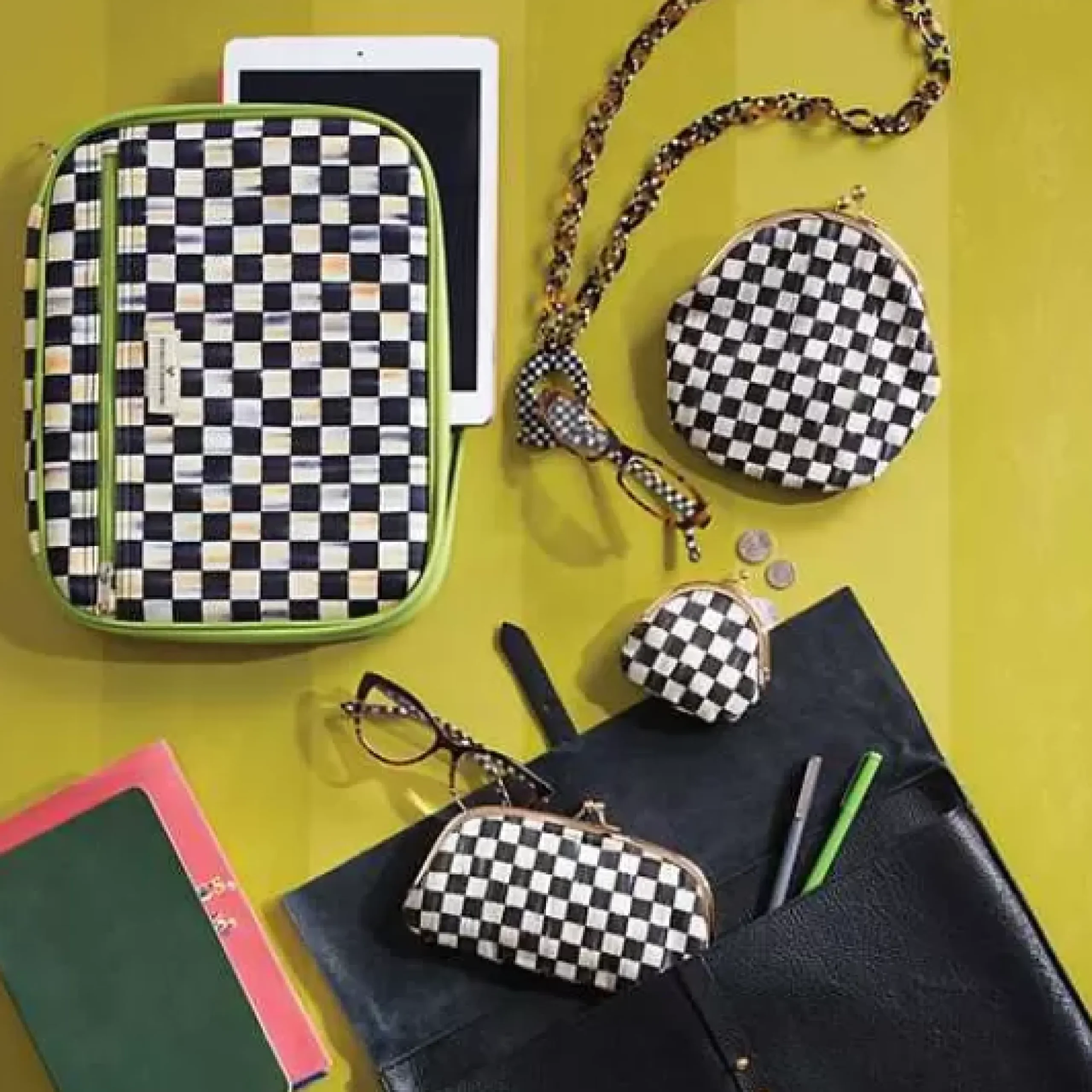 MacKenzie-Childs Courtly Check Eyeglasses Case< Accessories
