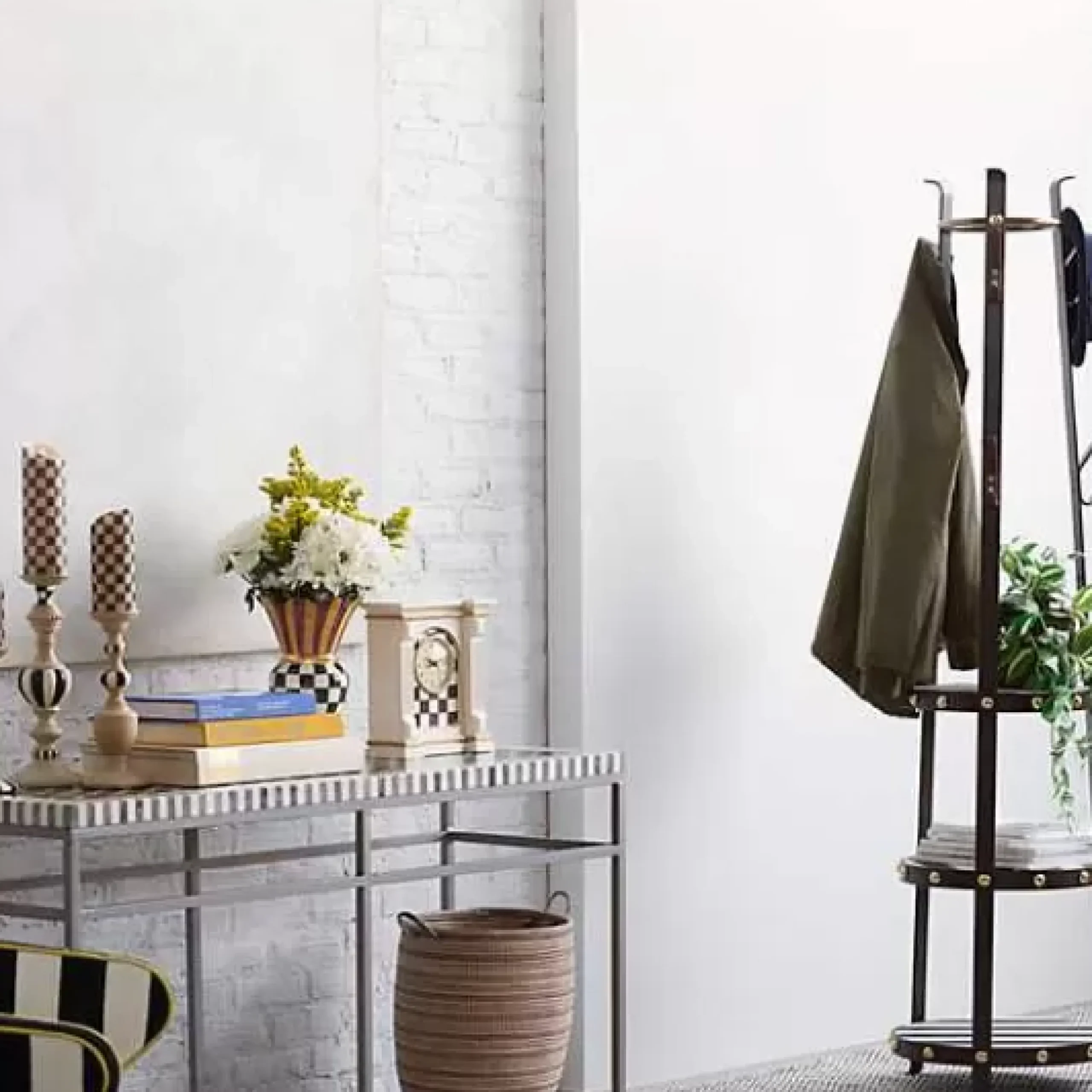 MacKenzie-Childs Courtly Check Flicker 5 Pillar Candle< Candles & Fragrances|Table Accessories