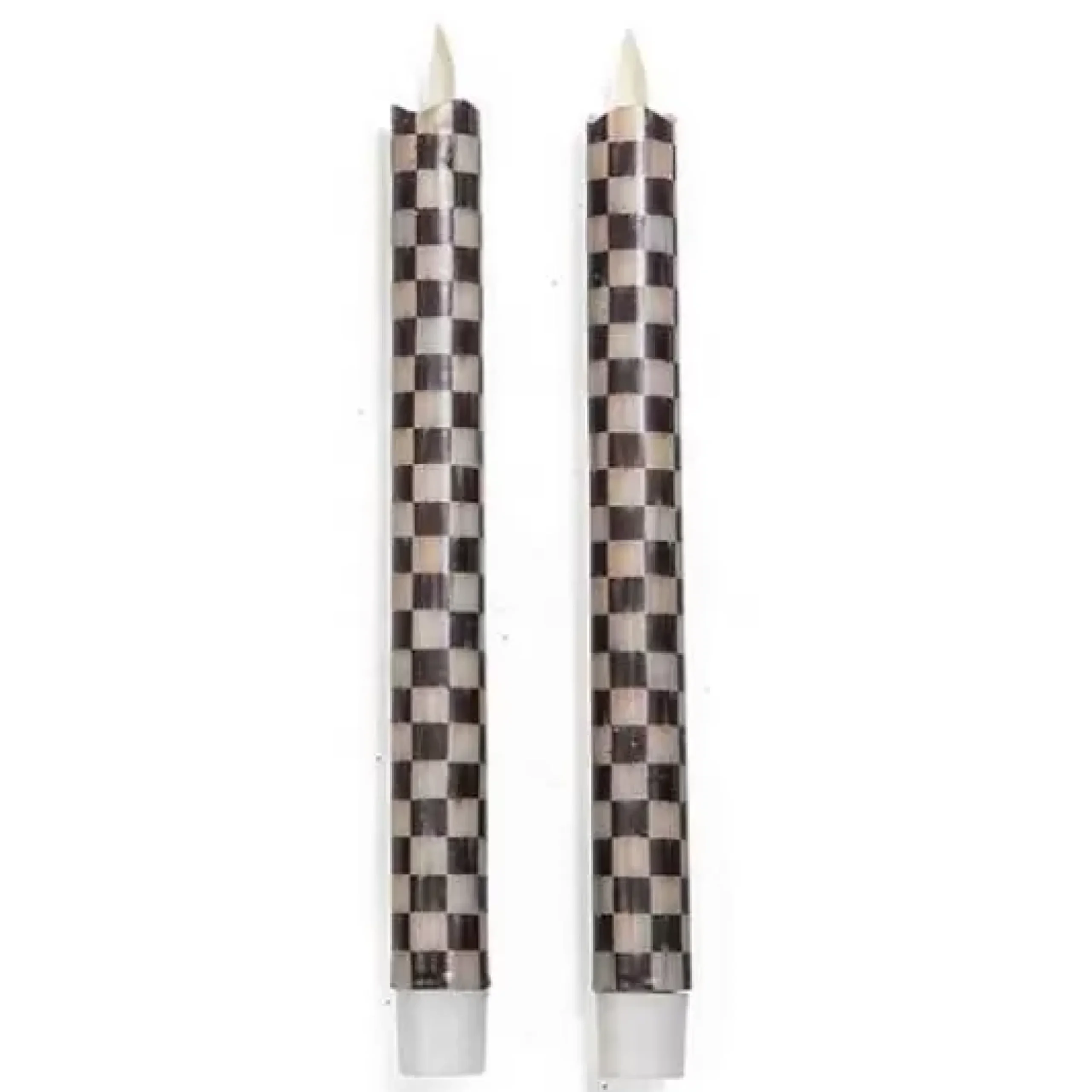MacKenzie-Childs Courtly Check Flicker Dinner Candles, Set of 2< Holiday|Candles & Fragrances