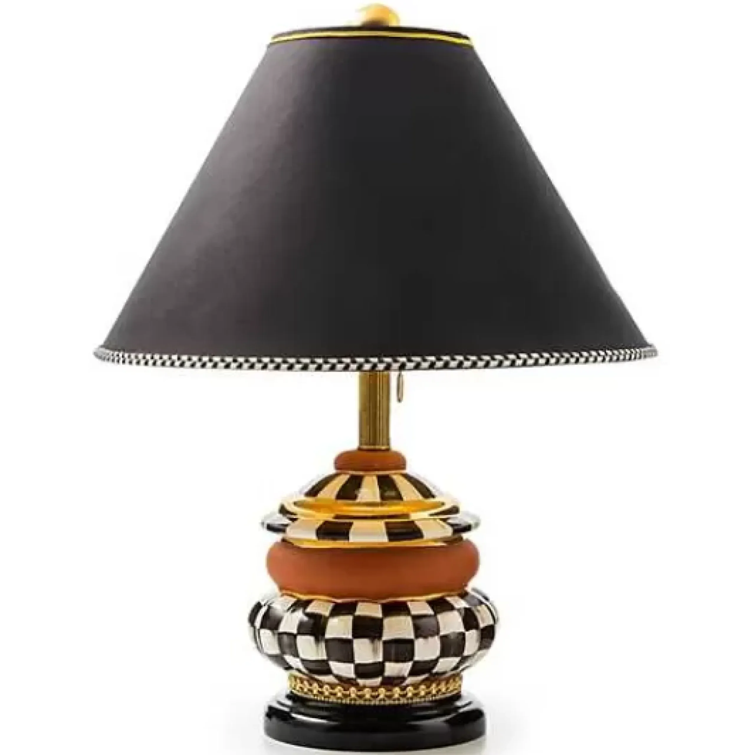 MacKenzie-Childs Courtly Check Groovy Table Lamp< Lighting