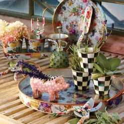 MacKenzie-Childs Courtly Check Herb Pots, Set of 3< Spring|The Fall Shop