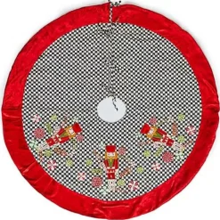 MacKenzie-Childs Courtly Check Holiday Nutcracker Tree Skirt< Holiday|Room Accents