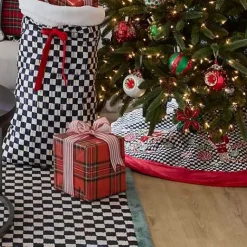 MacKenzie-Childs Courtly Check Holiday Nutcracker Tree Skirt< Holiday|Room Accents