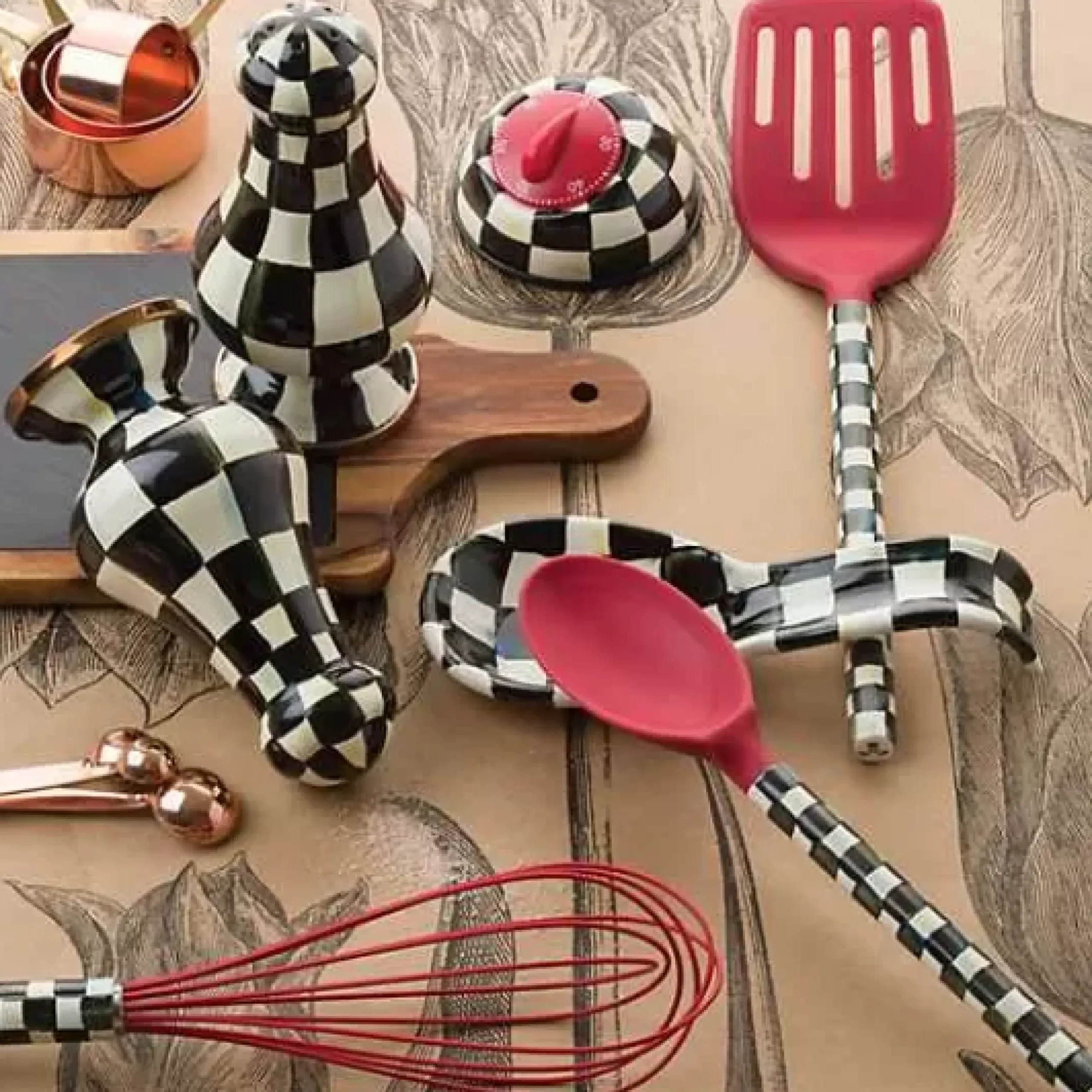 MacKenzie-Childs Courtly Check Kitchen Timer< Kitchen Utensils & Tools