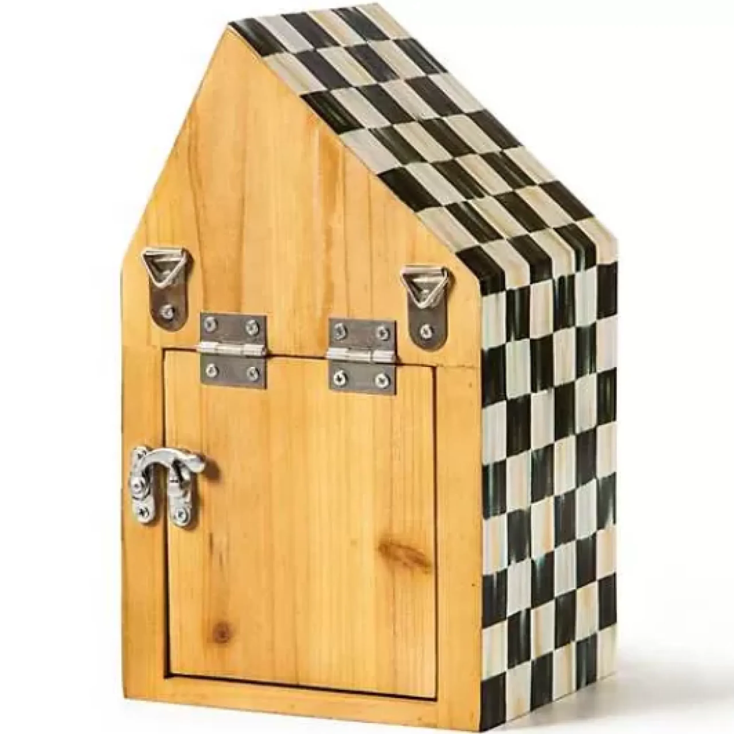 MacKenzie-Childs Courtly Check Ladybug House< Spring|Outdoor