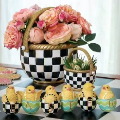MacKenzie-Childs Courtly Check Large Basket< Easter|Spring