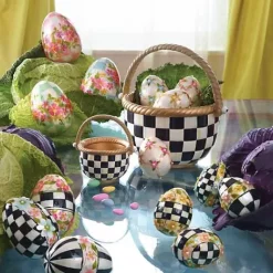MacKenzie-Childs Courtly Check Large Basket< Easter|Spring