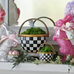 MacKenzie-Childs Courtly Check Large Basket< Easter|Spring