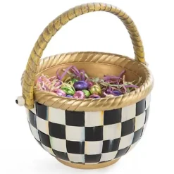 MacKenzie-Childs Courtly Check Large Basket< Easter|Spring