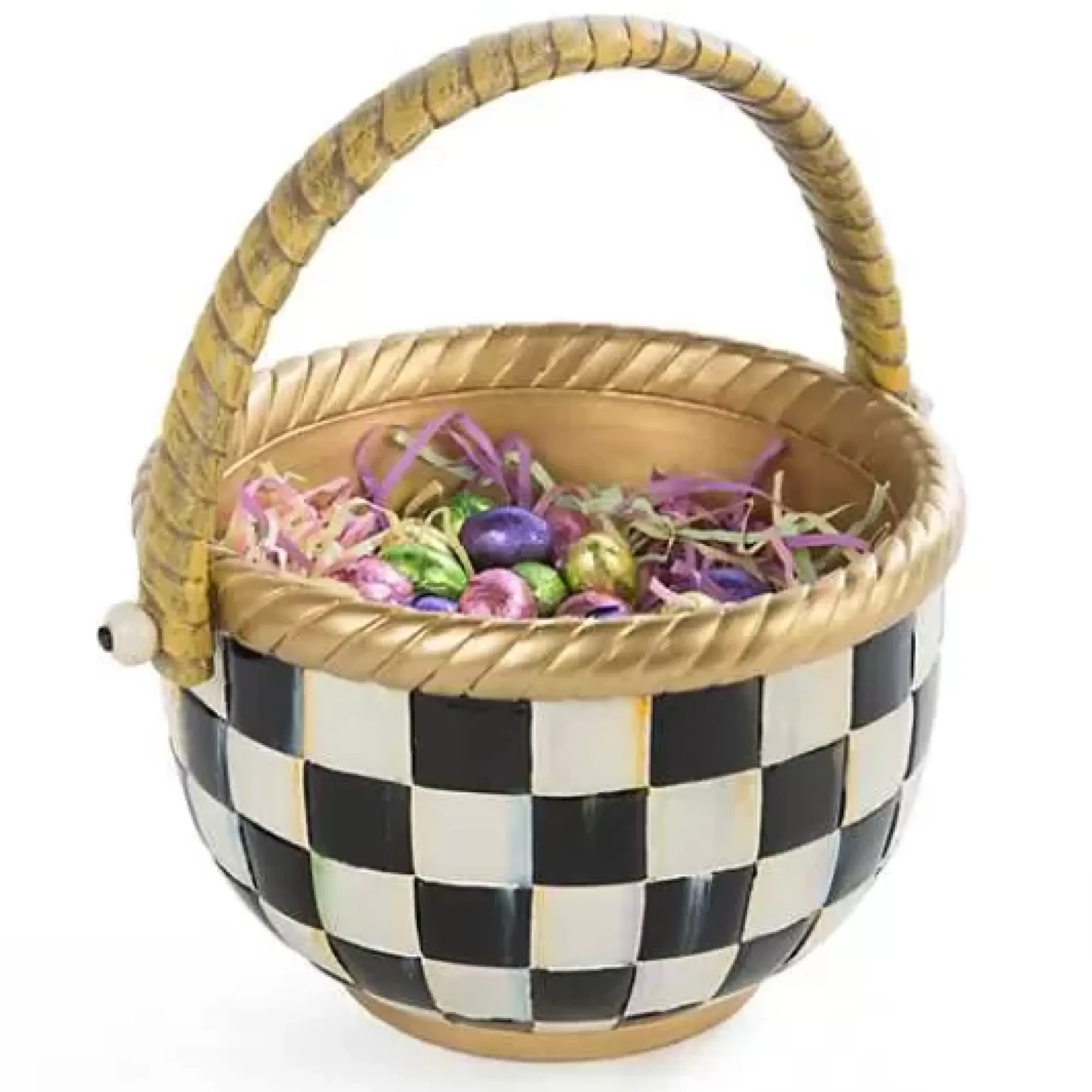 MacKenzie-Childs Courtly Check Large Basket< Easter|Spring
