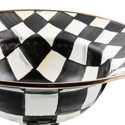 MacKenzie-Childs Courtly Check Large Compote< Serveware