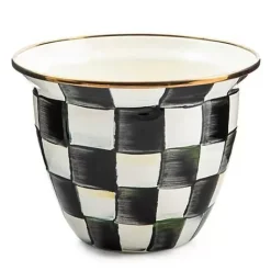 MacKenzie-Childs Courtly Check Large Flower Pot< Outdoor