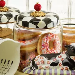 MacKenzie-Childs Courtly Check Large Kitchen Canister< Room Accents