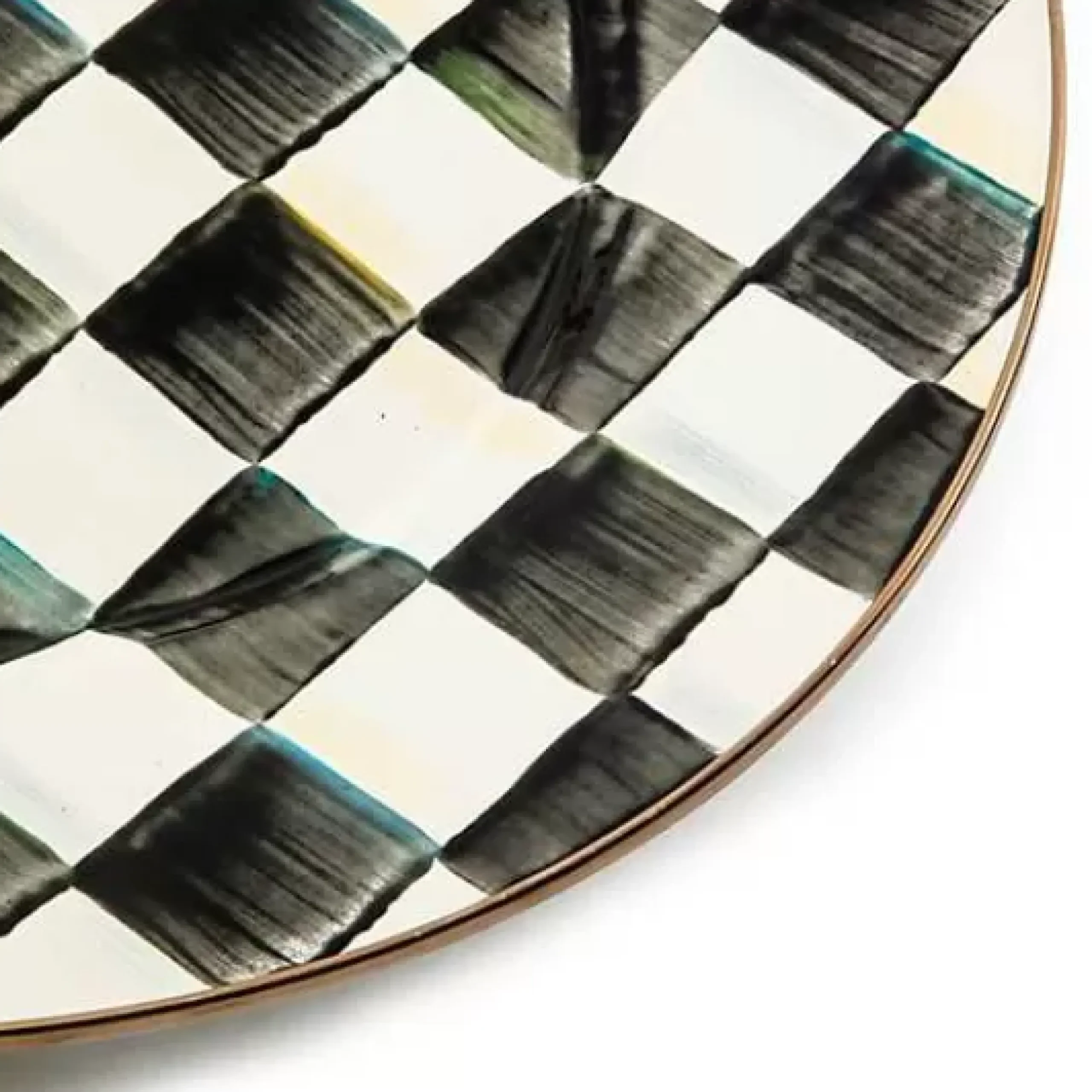 MacKenzie-Childs Courtly Check Large Oval Platter< Bar Entertaining|Serveware