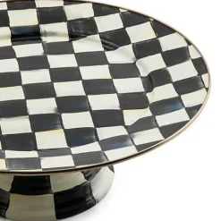 MacKenzie-Childs Courtly Check Large Pedestal Platter< Serveware