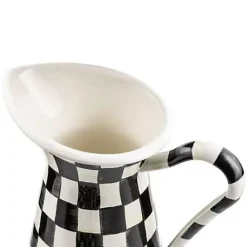 MacKenzie-Childs Courtly Check Large Practical Pitcher< Bar Entertaining|Serveware