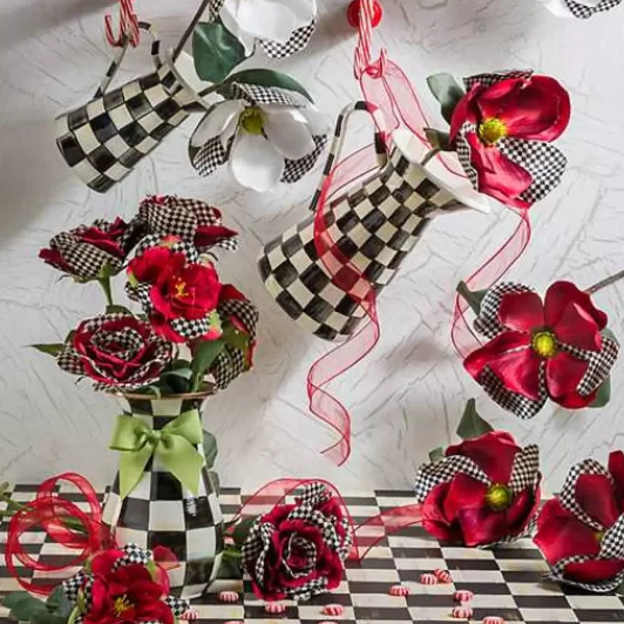 MacKenzie-Childs Courtly Check Large Practical Pitcher< Bar Entertaining|Serveware