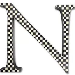 MacKenzie-Childs Courtly Check Letter - N< Room Accents