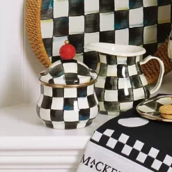 MacKenzie-Childs Courtly Check Lidded Sugar Bowl< The Coffee Shop|Serveware