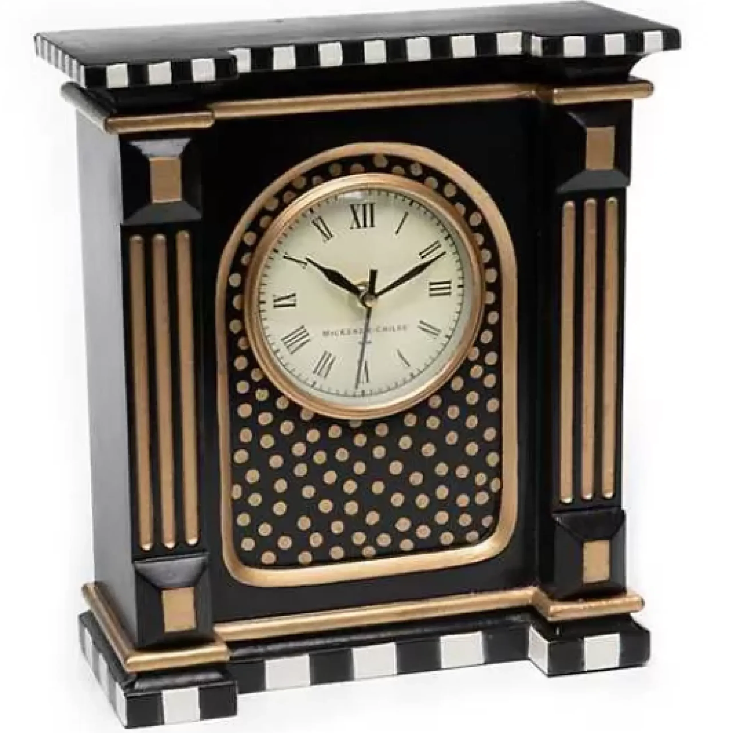 MacKenzie-Childs Courtly Check Mantel Clock< Room Accents
