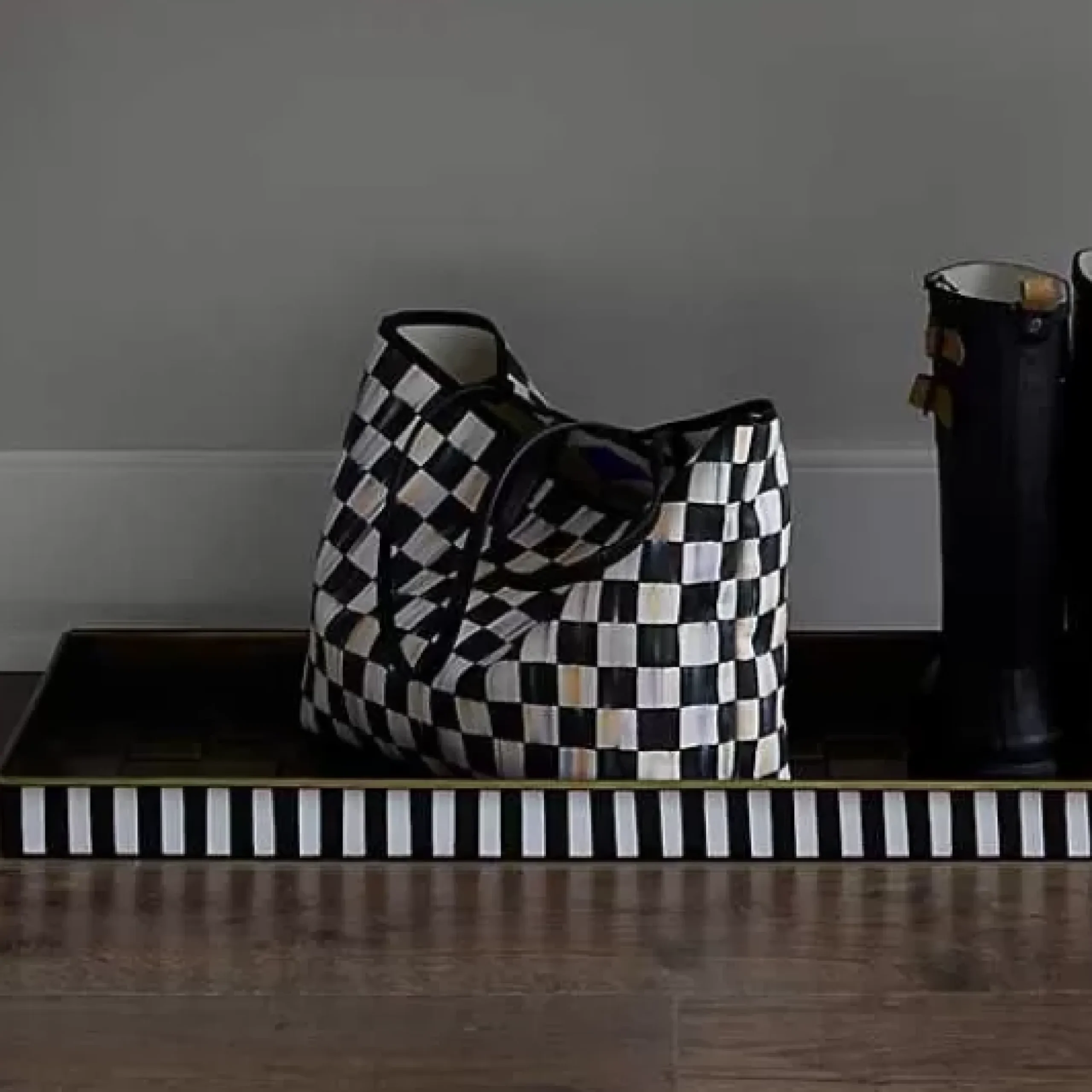 MacKenzie-Childs Courtly Check Marche Medium Tote< Accessories