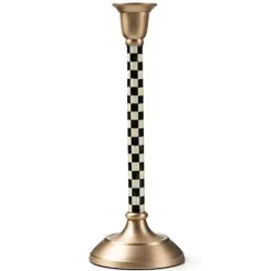 MacKenzie-Childs Courtly Check Medium Candlestick< Candles & Fragrances|Room Accents