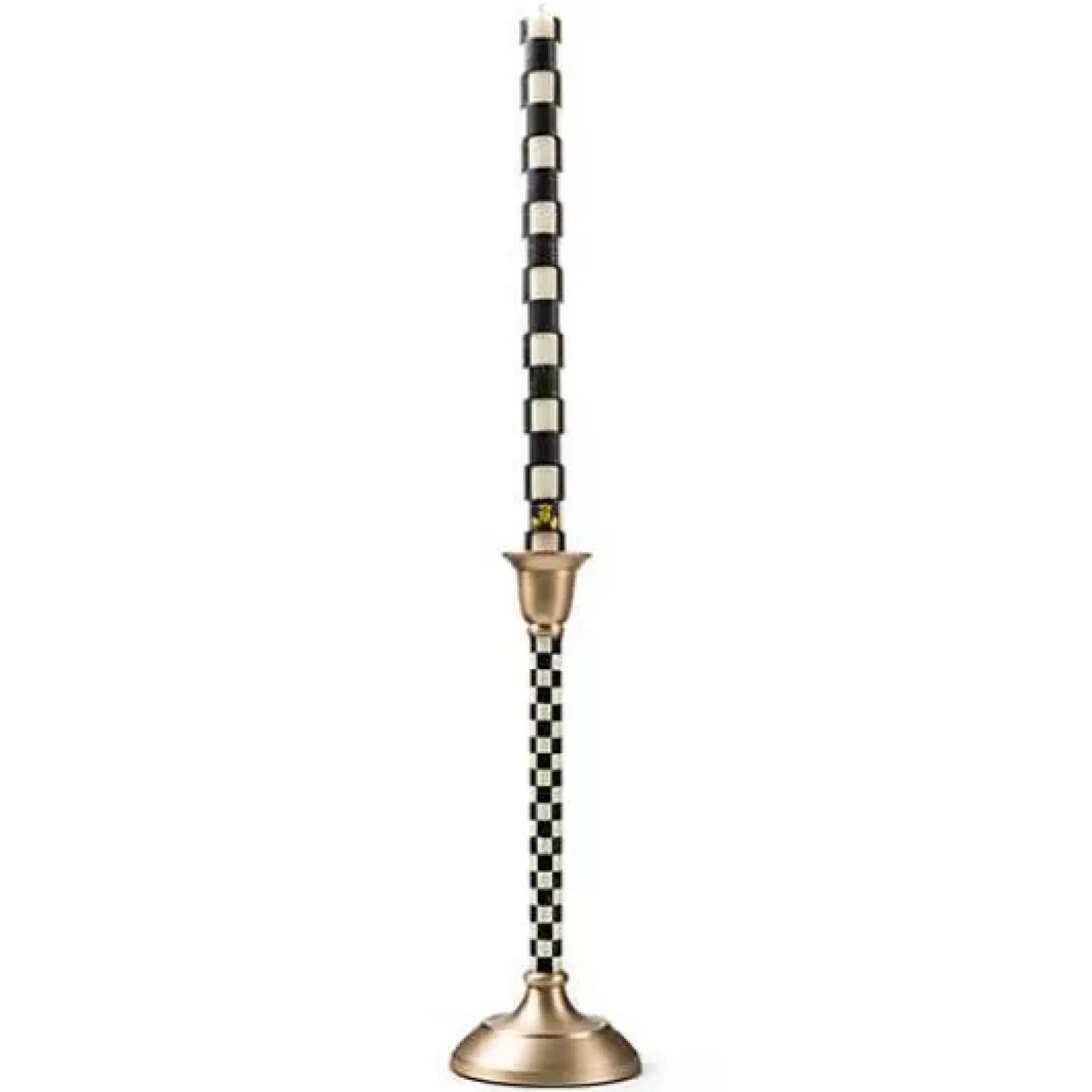 MacKenzie-Childs Courtly Check Medium Candlestick< Candles & Fragrances|Room Accents