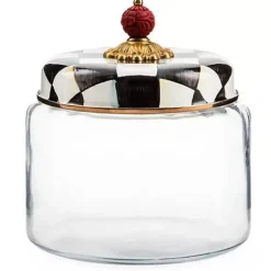 MacKenzie-Childs Courtly Check Medium Kitchen Canister< Room Accents