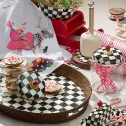 MacKenzie-Childs Courtly Check Medium Kitchen Canister< Room Accents