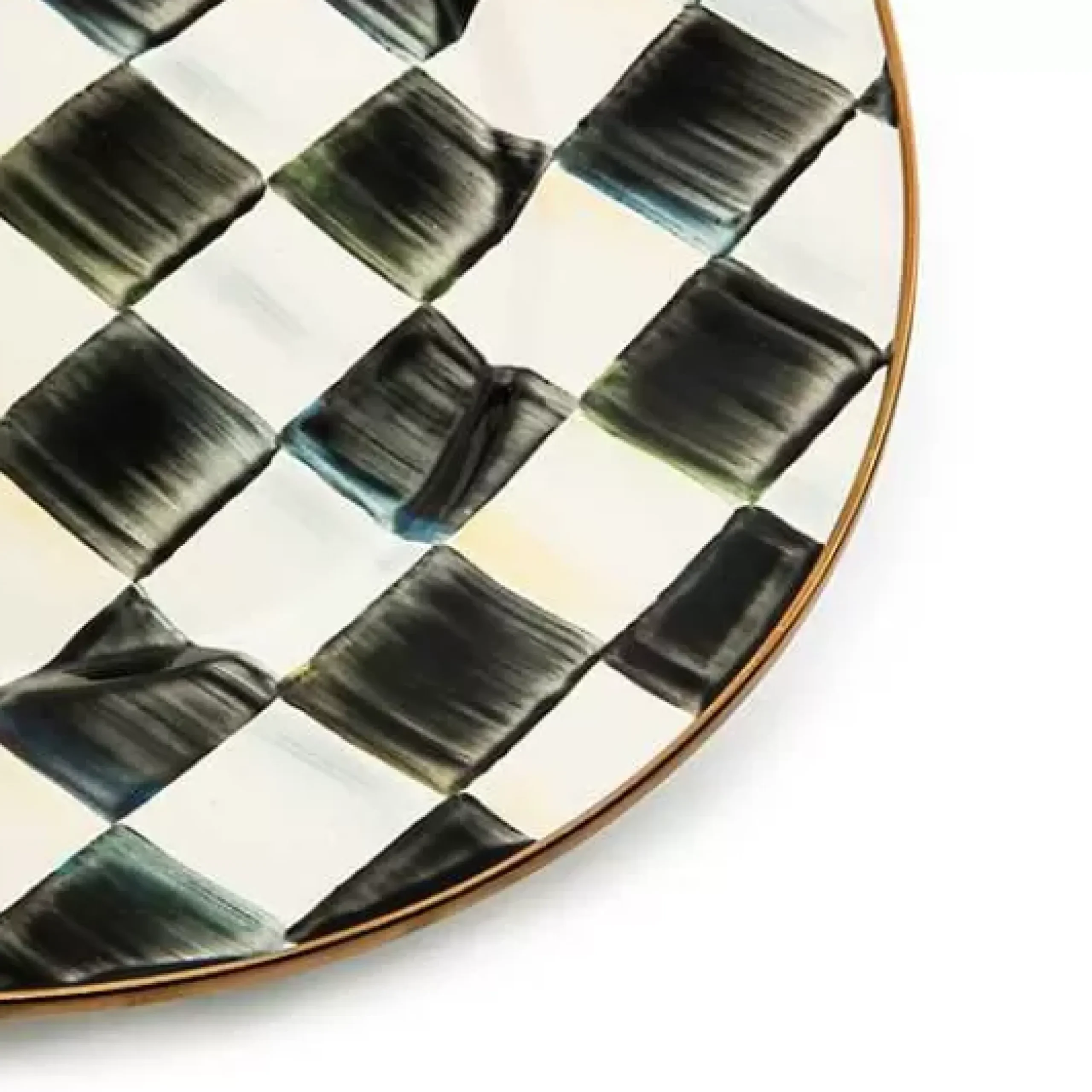 MacKenzie-Childs Courtly Check Medium Oval Platter< Bar Entertaining|Serveware