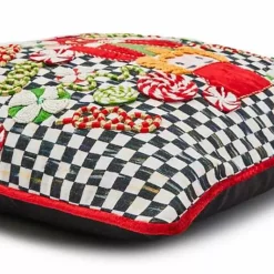 MacKenzie-Childs Courtly Check Nutcracker Throw Pillow< Pillows, Throws, & Cushions