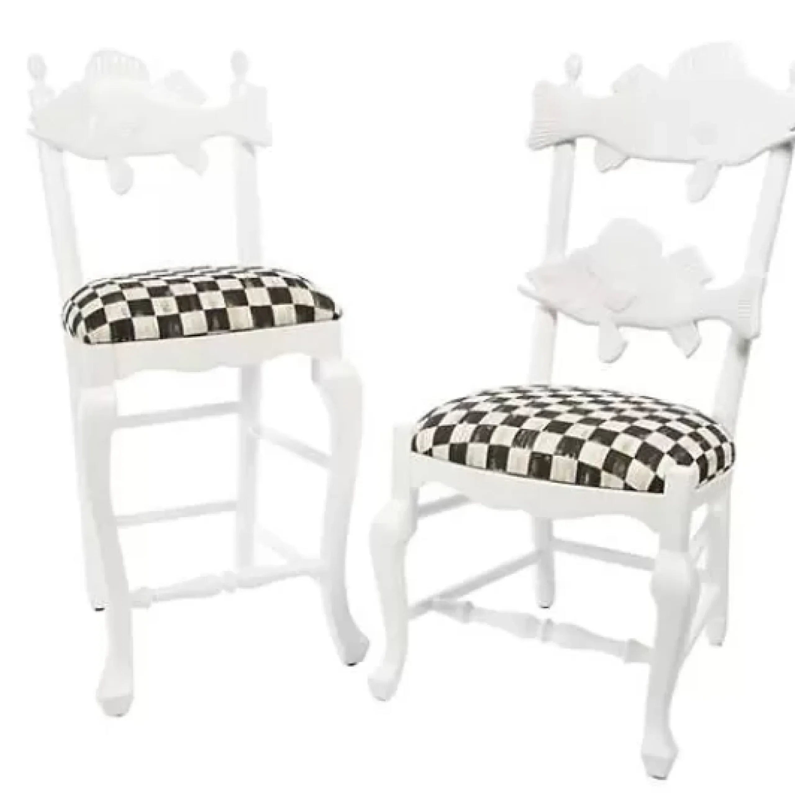 MacKenzie-Childs Courtly Check Outdoor Fish Chair< Outdoor|Spring