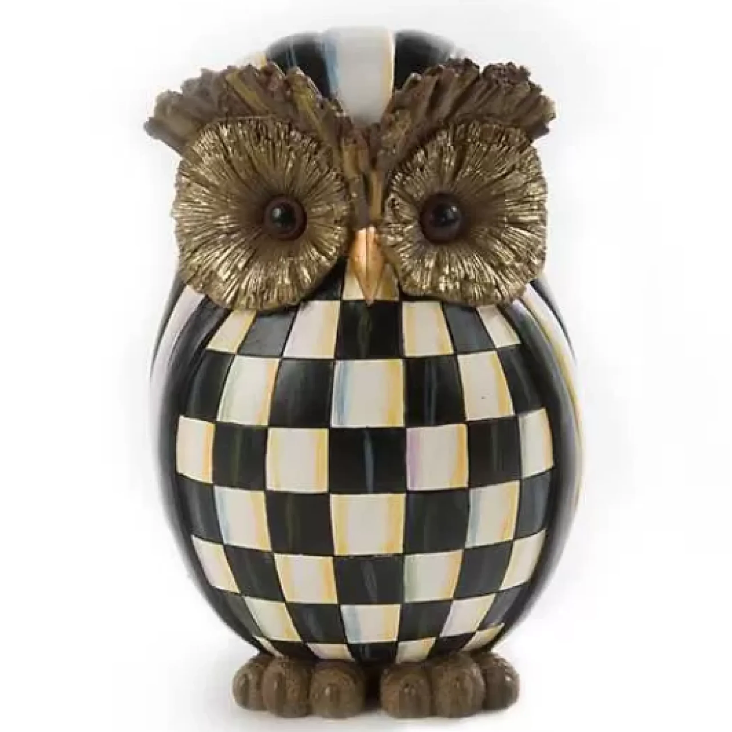 MacKenzie-Childs Courtly Check Owl< The Halloween Shop|The Fall Shop