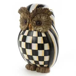 MacKenzie-Childs Courtly Check Owl< The Halloween Shop|The Fall Shop