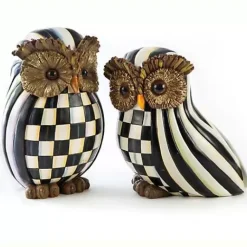 MacKenzie-Childs Courtly Check Owl< The Halloween Shop|The Fall Shop