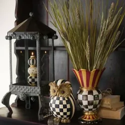 MacKenzie-Childs Courtly Check Owl< The Halloween Shop|The Fall Shop
