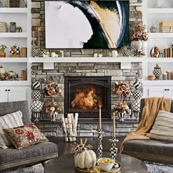 MacKenzie-Childs Courtly Check Owl< The Halloween Shop|The Fall Shop