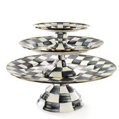 MacKenzie-Childs Courtly Check Pedestal Platters, Set of 3< Kitchen & Dining Sets|Serveware