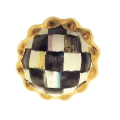 MacKenzie-Childs Courtly Check Petit Four Round Knob< Finishing Touches|Room Accents