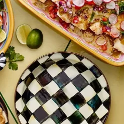 MacKenzie-Childs Courtly Check Pie Plate< Fall Entertaining|Cookware & Bakeware