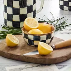 MacKenzie-Childs Courtly Check Pinch Bowl< Bar Entertaining|Serveware