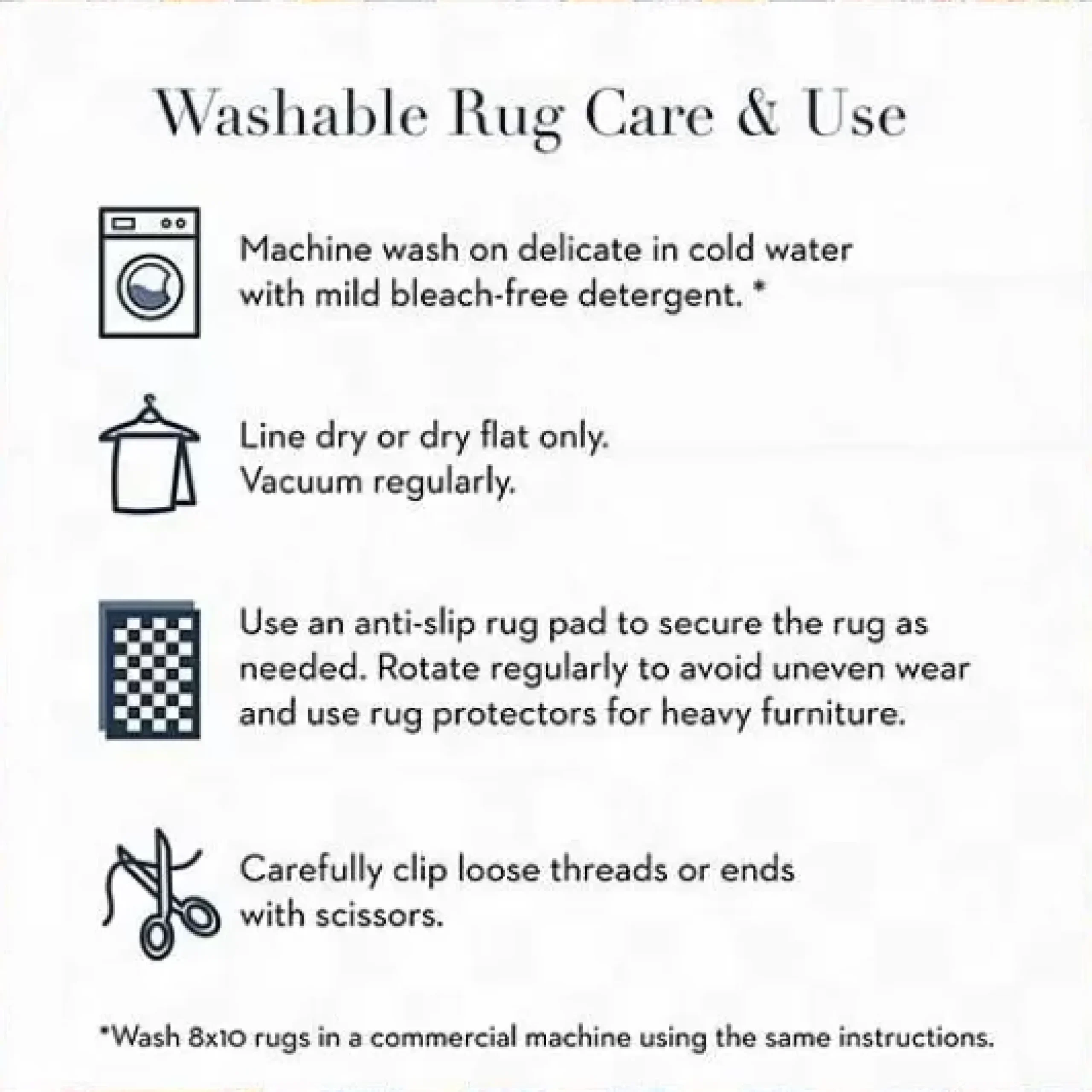 MacKenzie-Childs Courtly Check Purple Green 2'6 x 8' Washable Runner< Rugs