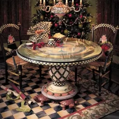 MacKenzie-Childs Courtly Check Purple  Green 9' x 12' Rug< Rugs