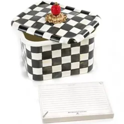 MacKenzie-Childs Courtly Check Recipe Box< Kitchen Storage & Organization