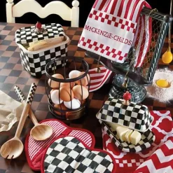 MacKenzie-Childs Courtly Check Recipe Box< Kitchen Storage & Organization
